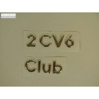 Emblemat 2CV Club plastik