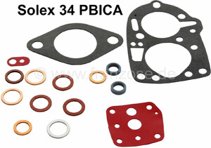 Zestaw naprawczy gaźnika Solex PBICA Peugeota 203/403/404. Citroen 11CV/HY/DS. +