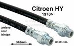 Przewód hamulcowy tył Citroena HY od 1970r. 340mm. nr HY45333A 