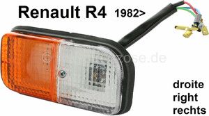 Lampa kierunkowskazu i świateł pozycyjnych przednich prawa RENAULT R4. Od 1982r. ~~